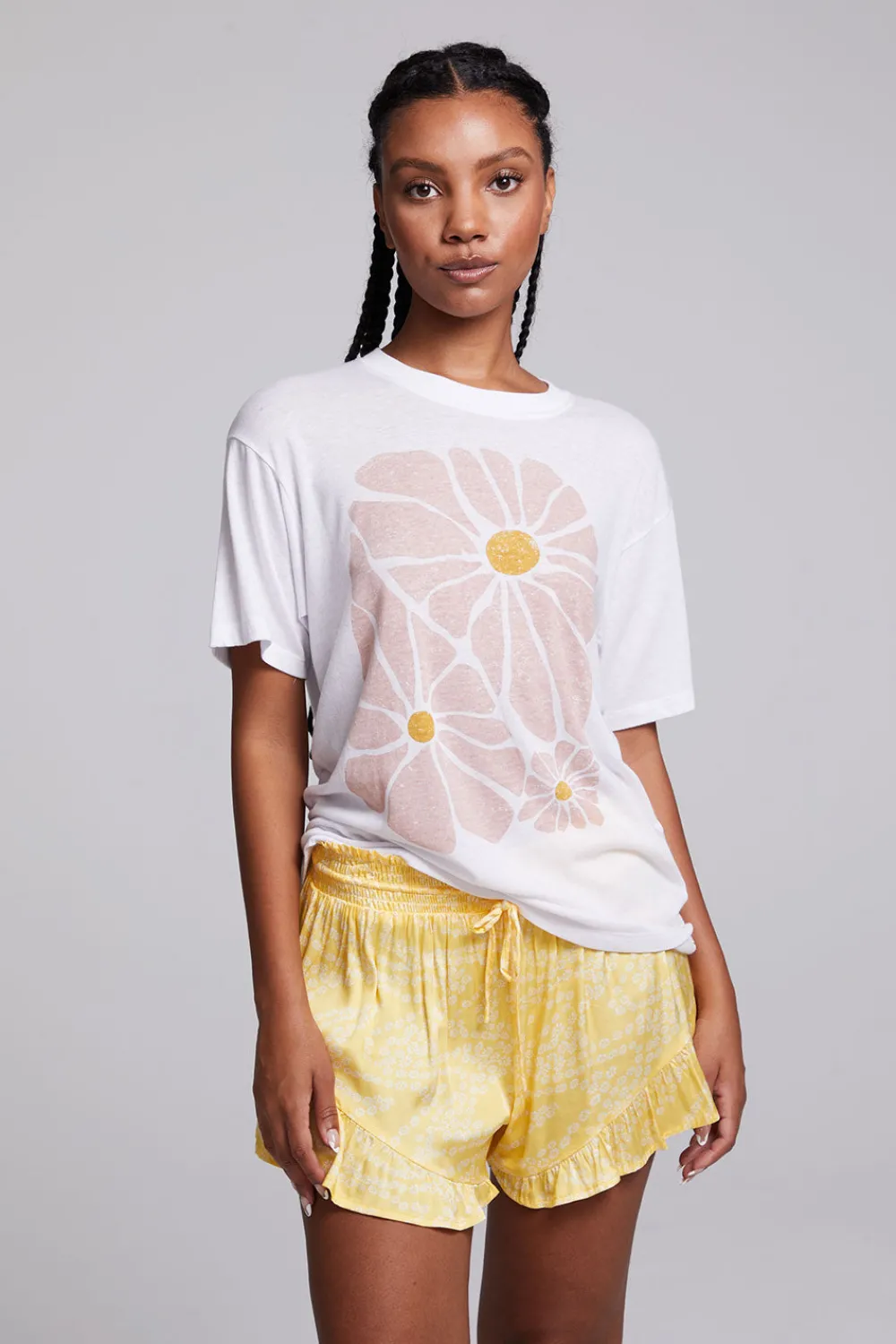 Discount Retro Flowers Tee Women Graphics|Tops