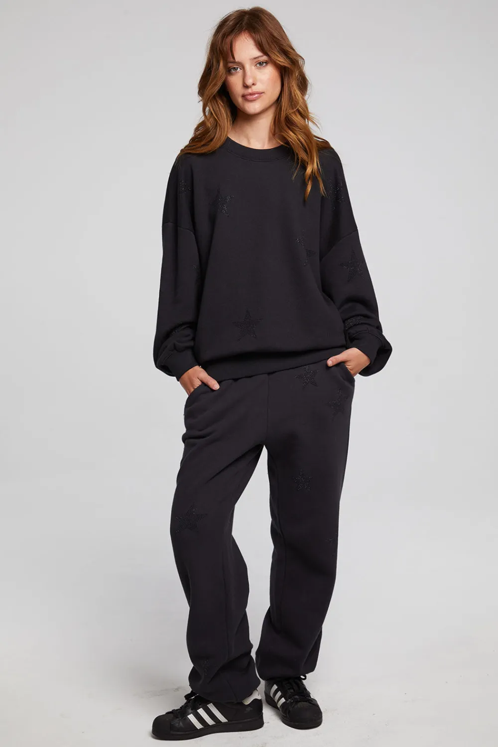 Sale Rhinestone Stars Joggers Women Loungewear|Graphics
