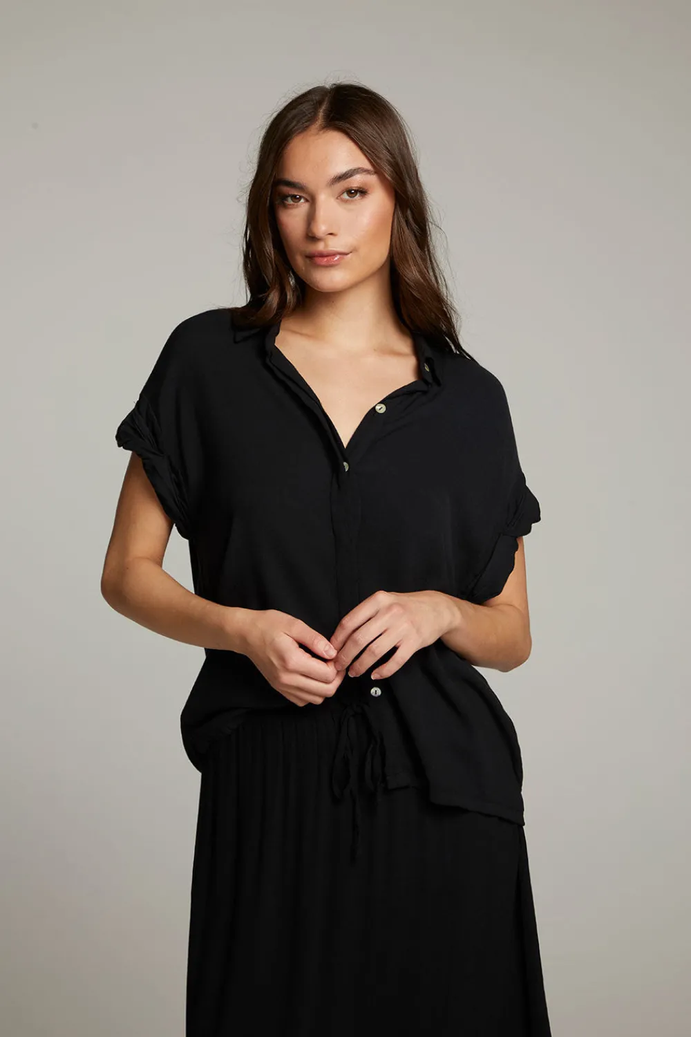 Discount Rhythmm Licorice Button Down Women Loungewear|Tops