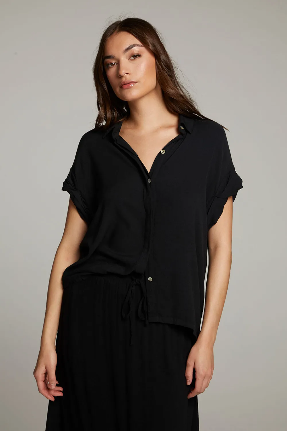 Discount Rhythmm Licorice Button Down Women Loungewear|Tops