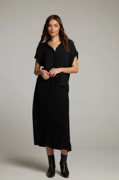 Discount Rhythmm Licorice Button Down Women Loungewear|Tops