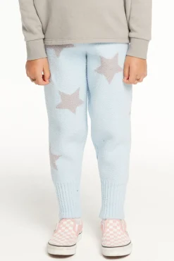Hot Ribbed Panel Lake Star Legging Kids Girls