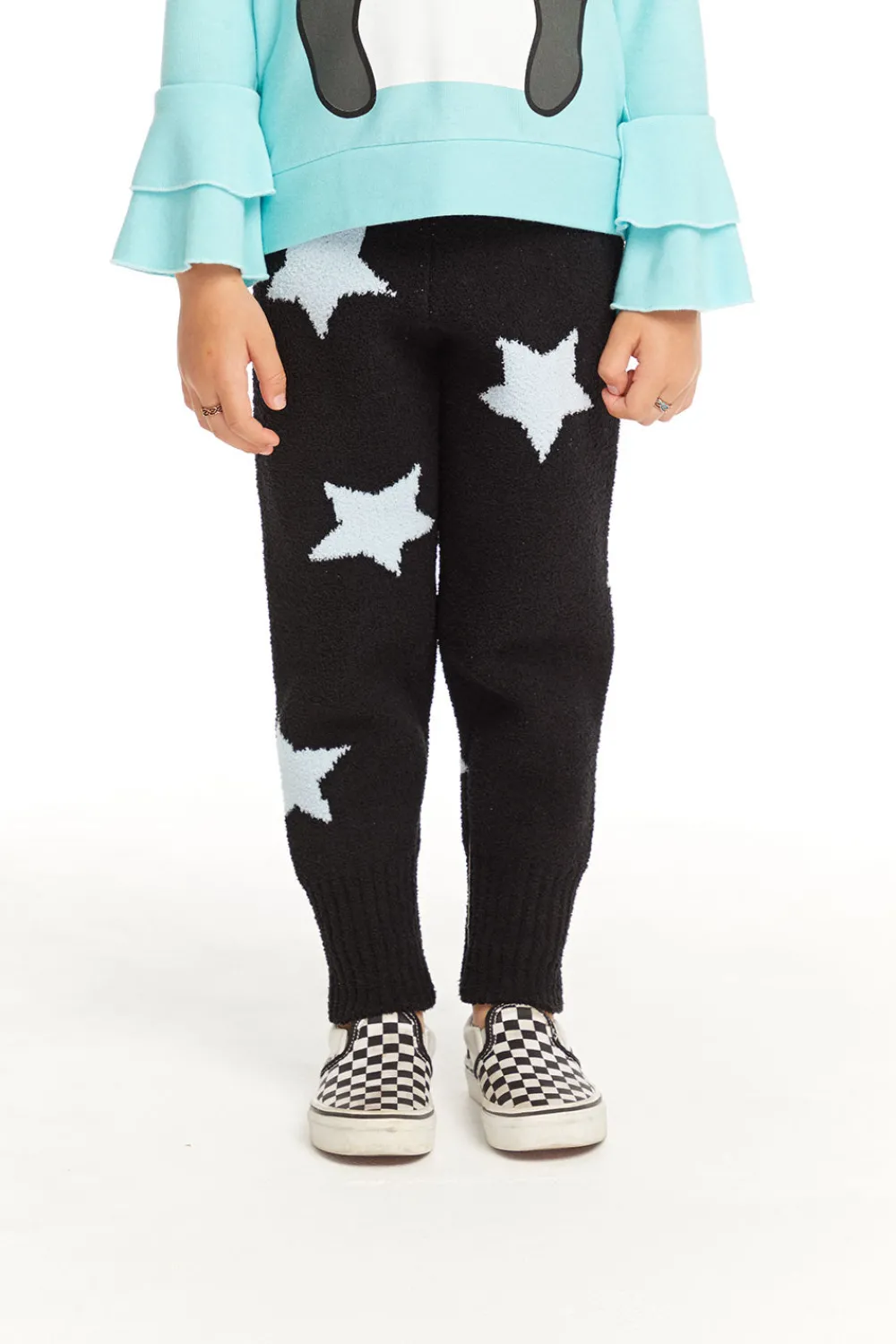 Outlet Ribbed Panel Licorice Star Legging Kids Girls