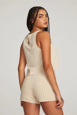 Store Riley White Pinstripe Tank Women Loungewear|Tops