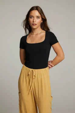 Best Sale River True Black Bodysuit Women Loungewear|Bottoms