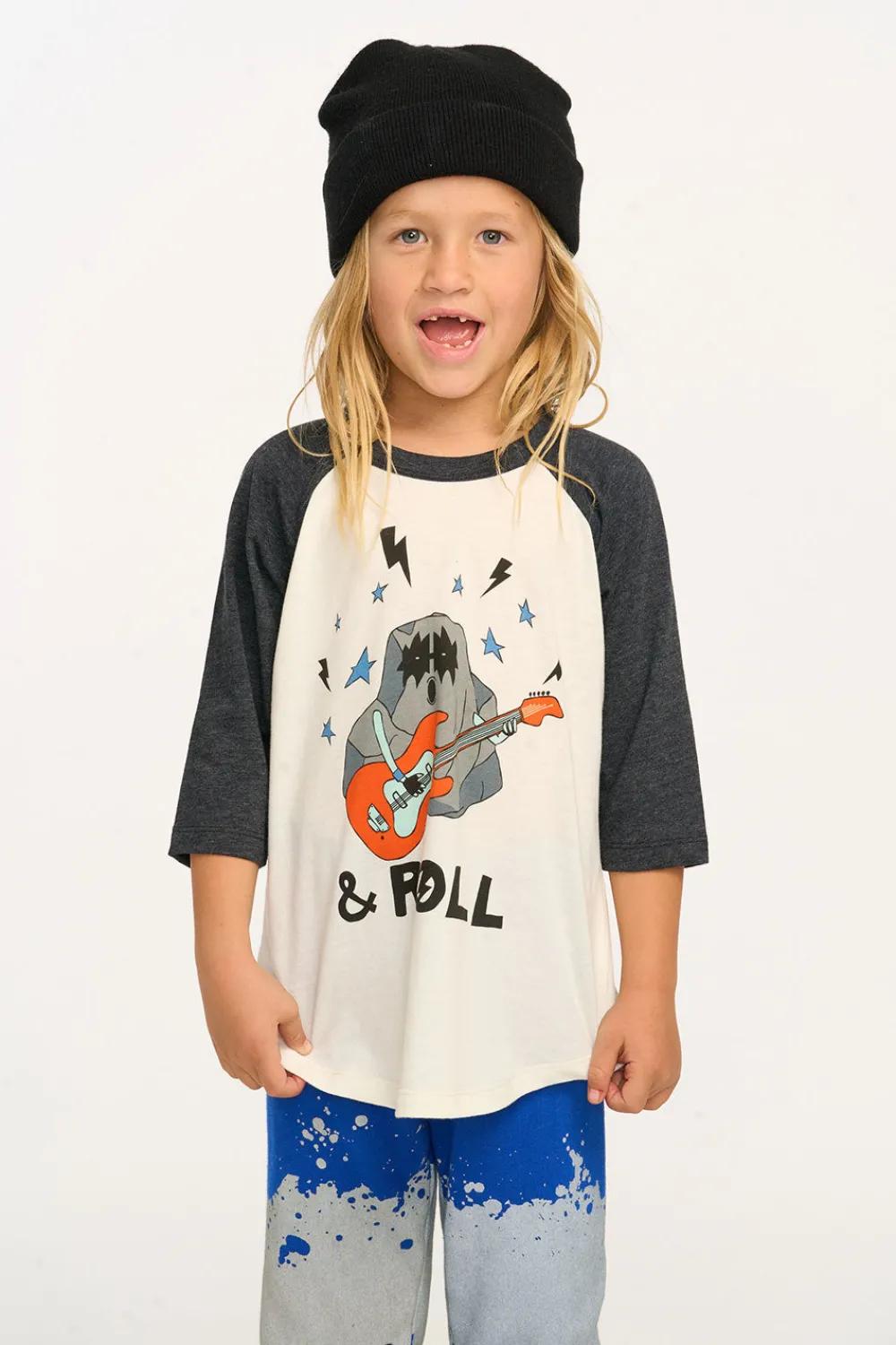 Online Rock & Roll Baseball Tee Women/Kids/BOY Boys|Music
