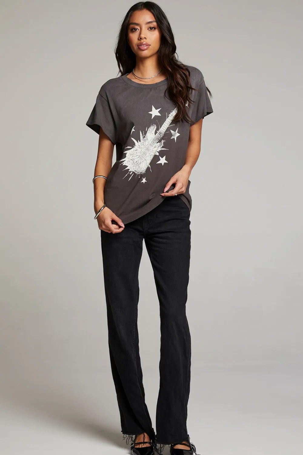 Sale Rock Guitar Tee Women Loungewear|Graphics
