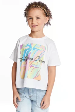 Online Rolling Stones Multi Logo Girls Tee Women/Kids Music|Girls