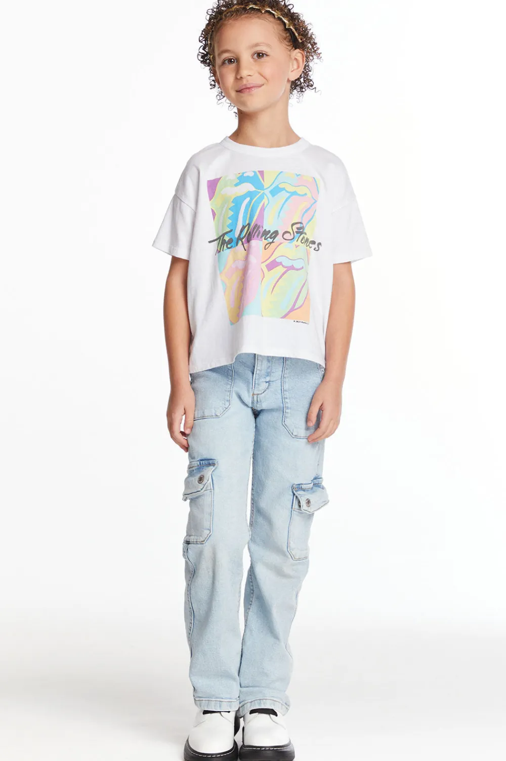 Online Rolling Stones Multi Logo Girls Tee Women/Kids Music|Girls