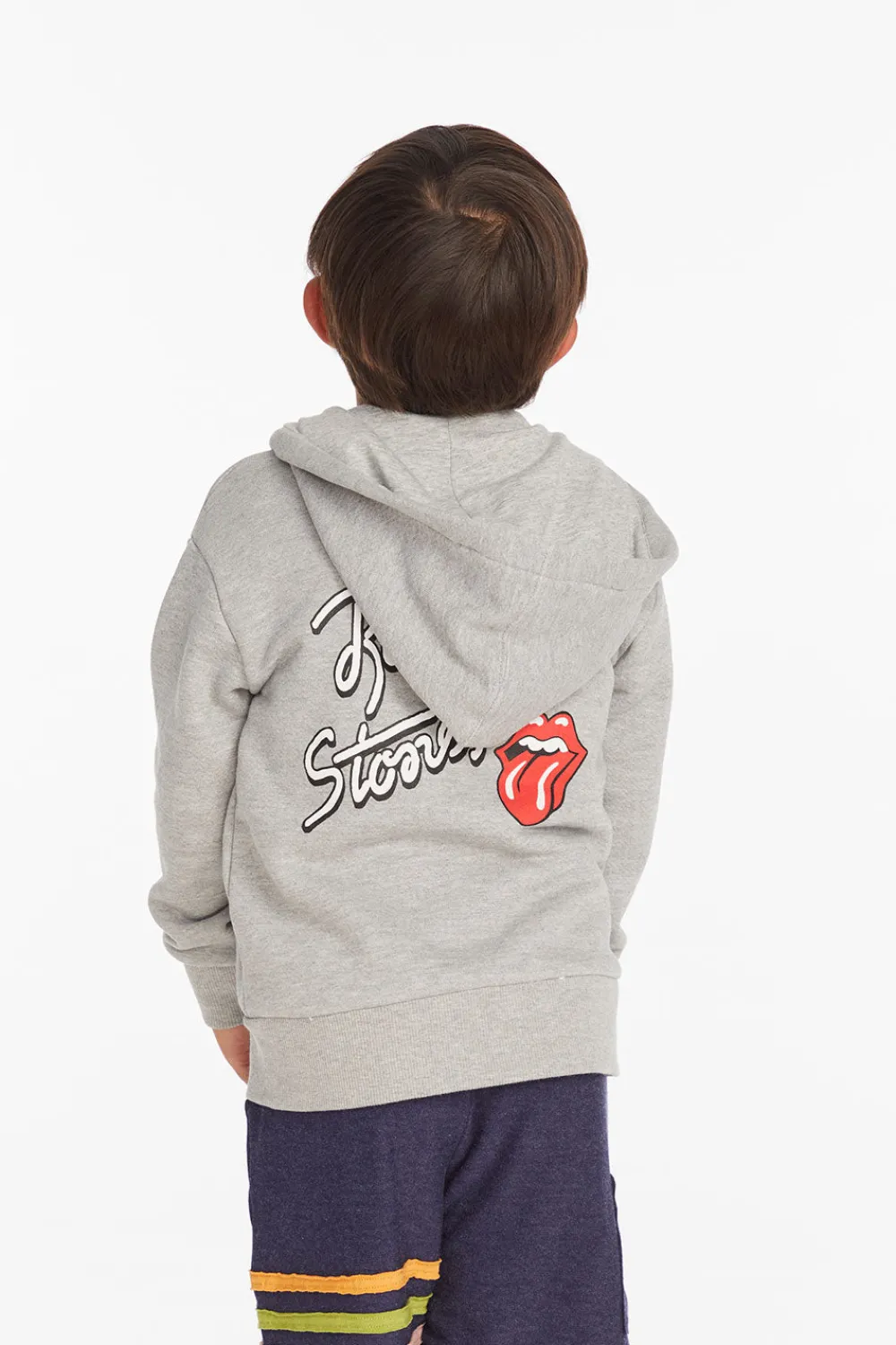 Cheap Rolling Stones Script Logo Boys Zip-up Hoodie Women/Kids/BOY Boys|Music