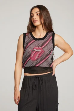 Cheap Rolling Stones Tongue Stripes Women Loungewear|Music