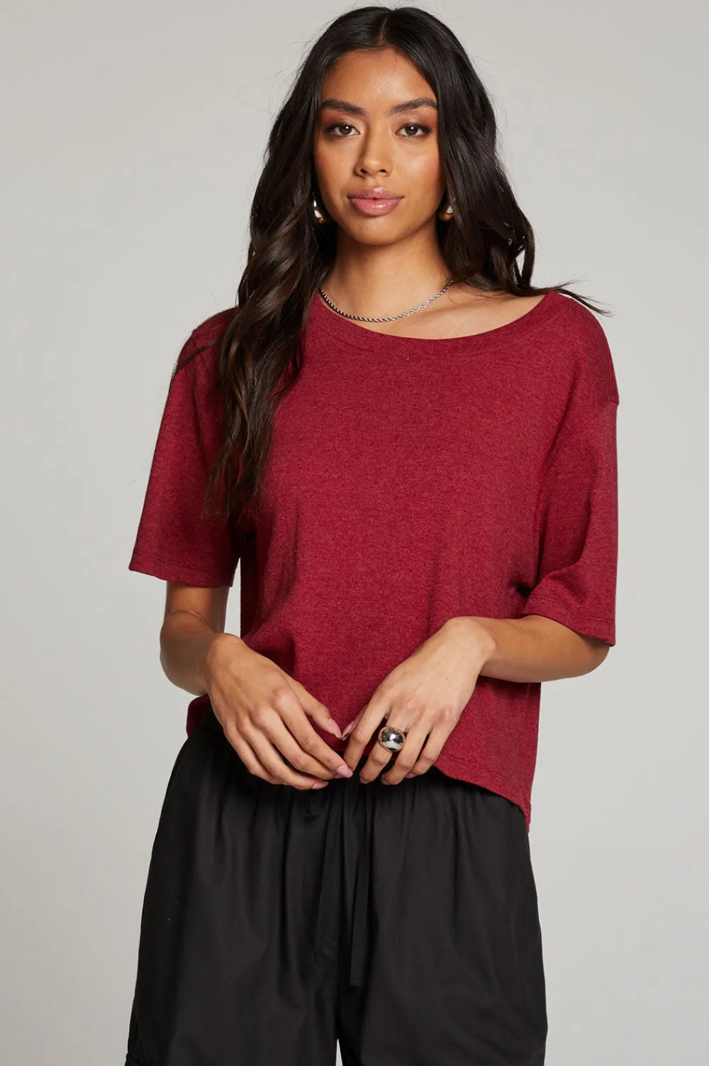 Fashion Rover Blood Red Tee Women Loungewear|Tops