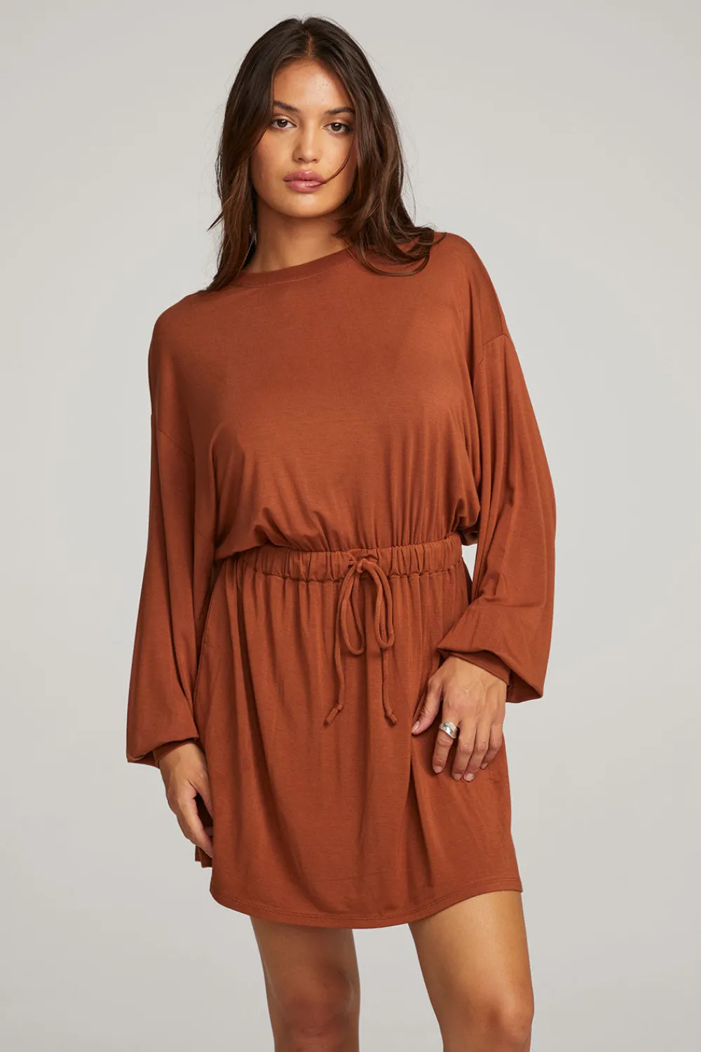 Store Saddle Whiskey Mini Dress Women Loungewear|Dresses