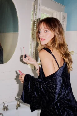 Online Salina Check Burnout Kimono Women Loungewear|Tops