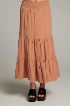 Fashion Seal Bronze Maxi Skirt Women Loungewear|Bottoms