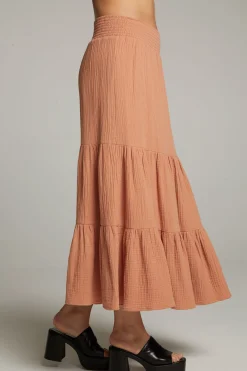 Fashion Seal Bronze Maxi Skirt Women Loungewear|Bottoms