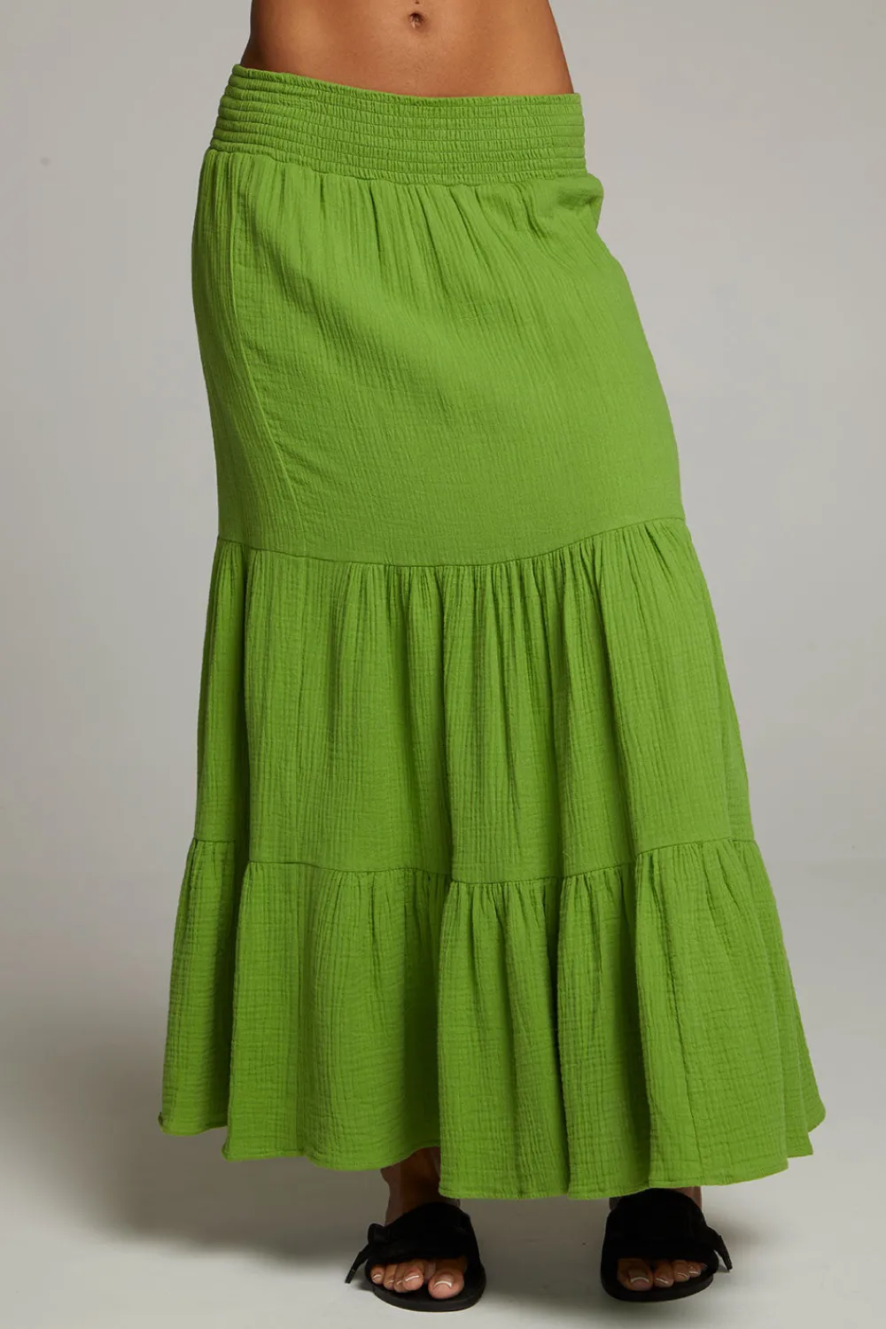 Outlet Seal Piquant Green Maxi Skirt Women Loungewear|Bottoms