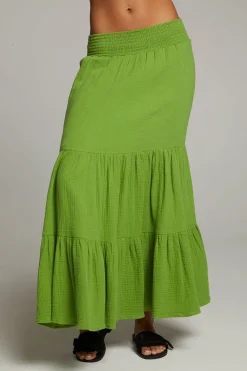 Outlet Seal Piquant Green Maxi Skirt Women Loungewear|Bottoms
