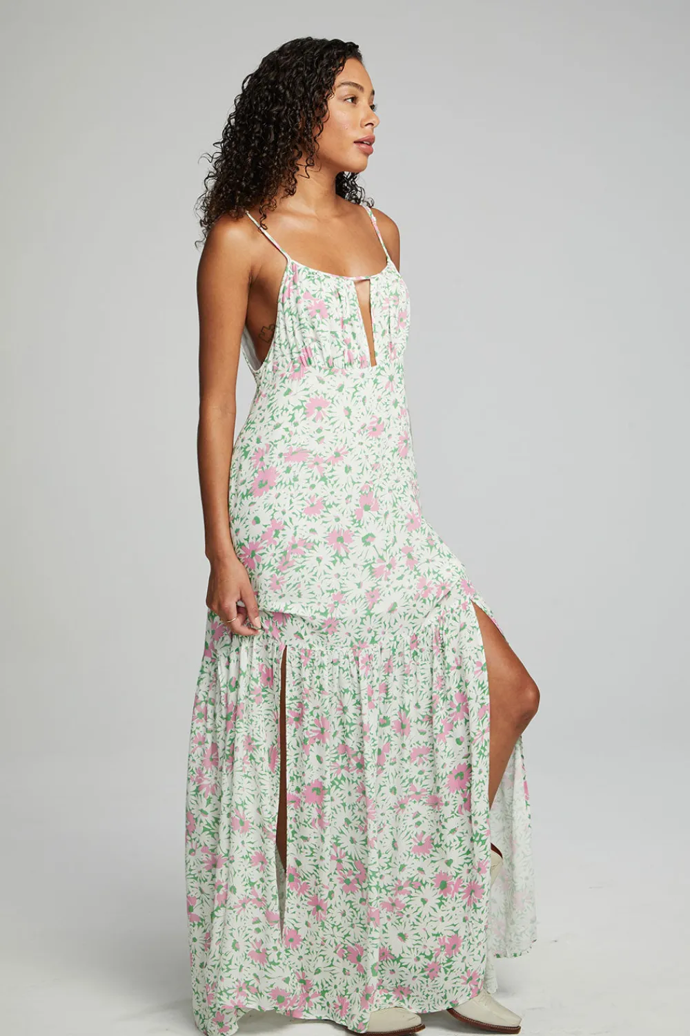 Store Seren Maxi Dress - Grass Daisy Floral Women Loungewear|Dresses