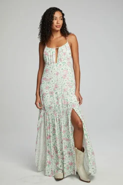 Store Seren Maxi Dress - Grass Daisy Floral Women Loungewear|Dresses