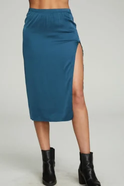 Shop Side Slit Midi Skirt Women Bottoms|Dresses
