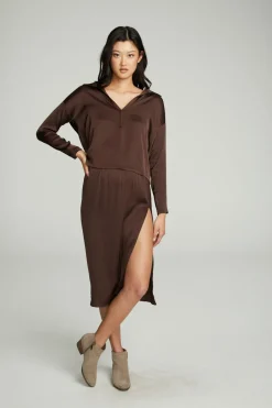 New Side Slit Midi Skirt Women Bottoms|Dresses