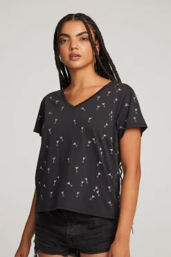 Cheap Silver Martinis Tee Women Loungewear|Graphics