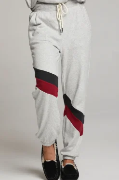 Online Skull Fire Color Block Joggers Women Loungewear|Bottoms