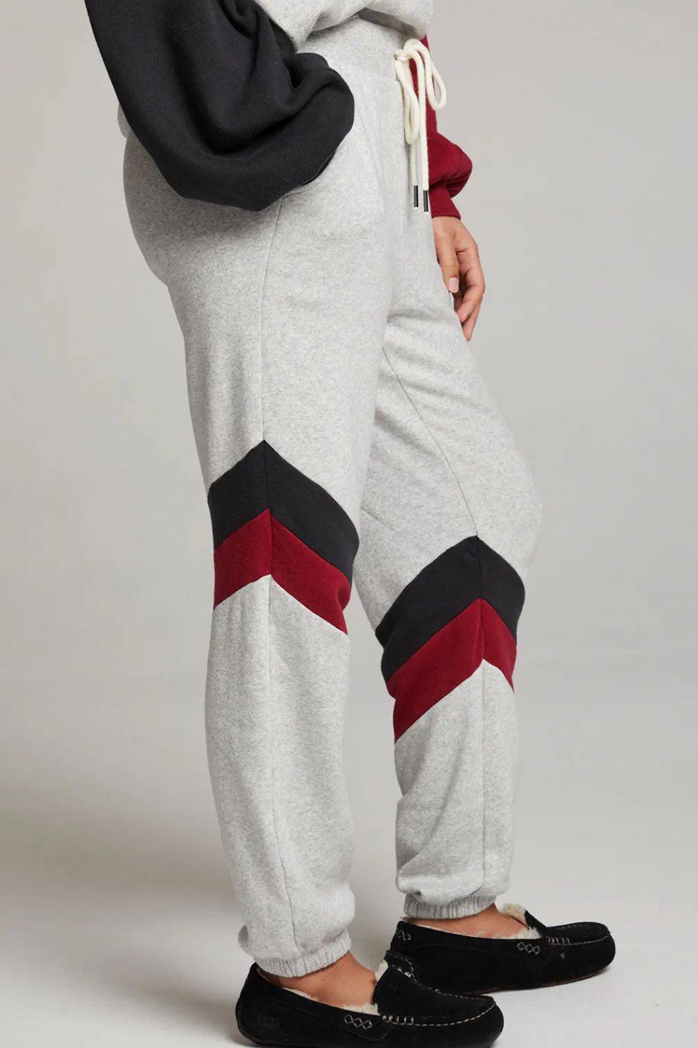 Online Skull Fire Color Block Joggers Women Loungewear|Bottoms