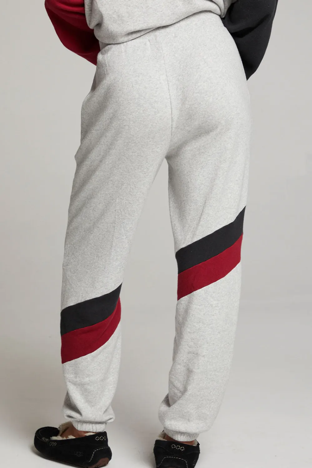 Online Skull Fire Color Block Joggers Women Loungewear|Bottoms