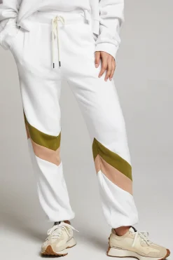 Best Skull Sand Color Block Joggers Women Loungewear|Bottoms
