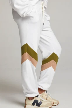 Best Skull Sand Color Block Joggers Women Loungewear|Bottoms