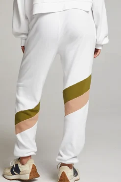 Best Skull Sand Color Block Joggers Women Loungewear|Bottoms