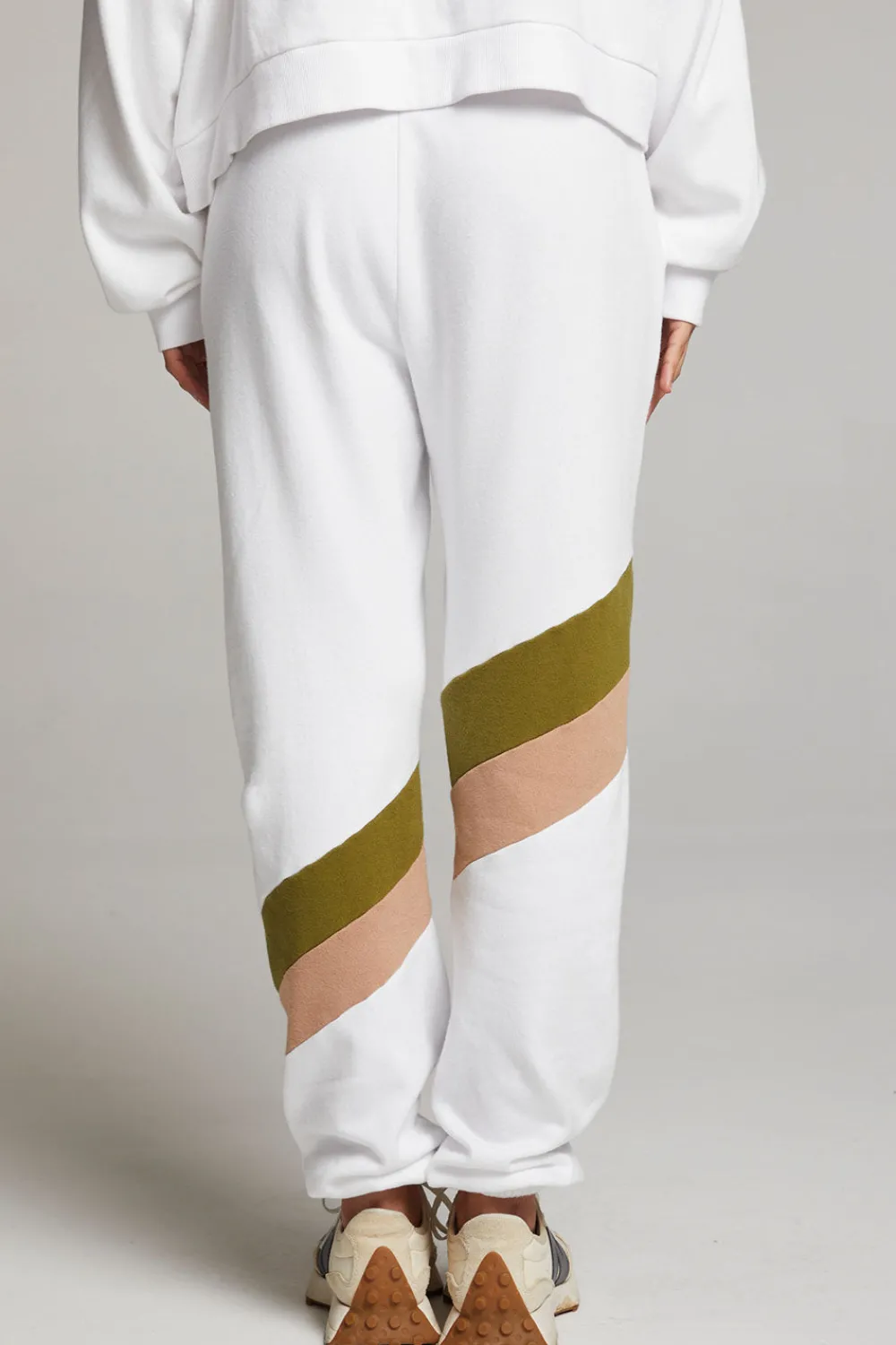 Best Skull Sand Color Block Joggers Women Loungewear|Bottoms