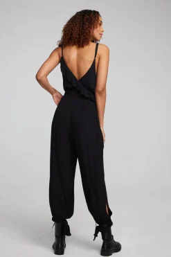 Flash Sale Slash Shadow Black Jumpsuit Women Loungewear|Bottoms