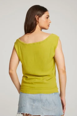 Online Sleeveless Citron Dolman Tee Women Loungewear