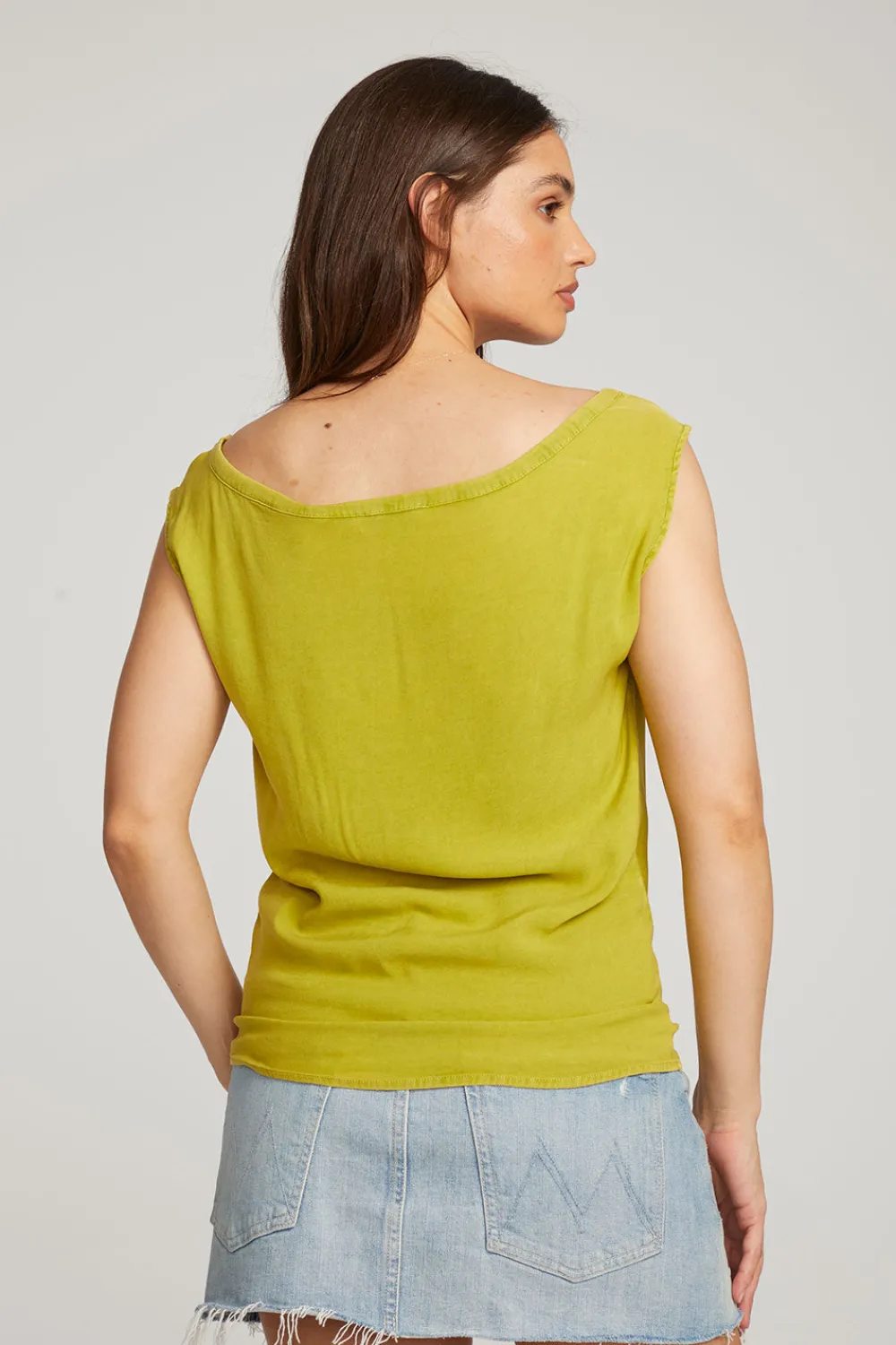 Online Sleeveless Citron Dolman Tee Women Loungewear
