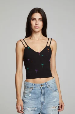 Shop Strand Crop Top - Black Onyx Women Loungewear|Tops
