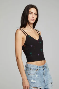Shop Strand Crop Top - Black Onyx Women Loungewear|Tops