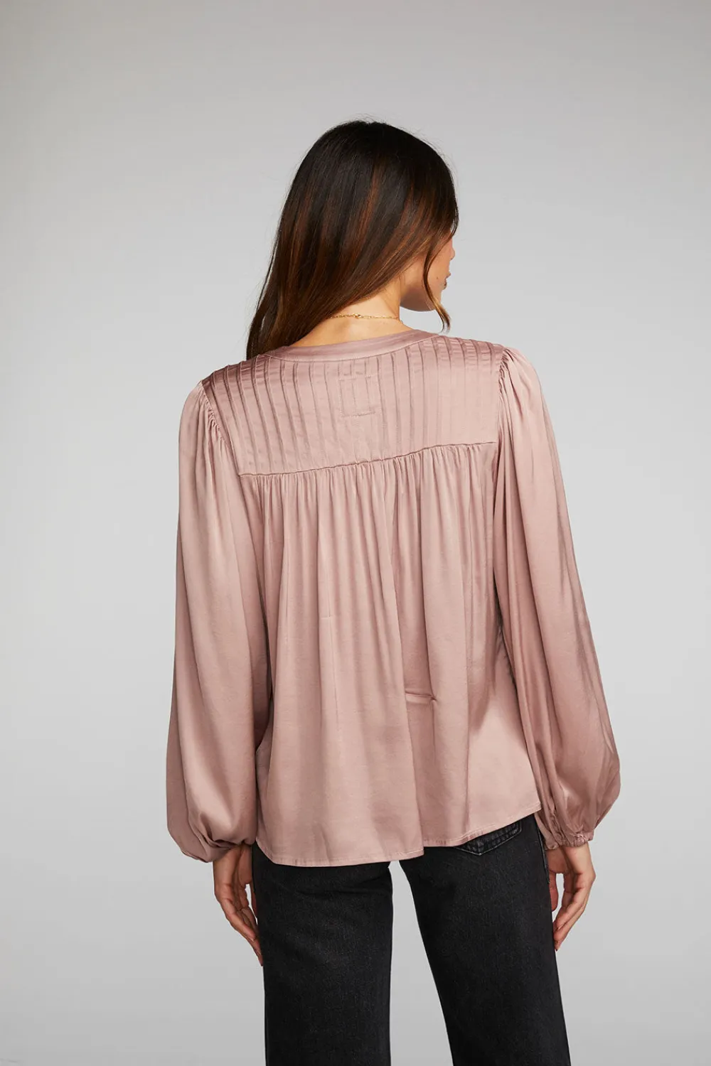 Fashion Stretch Silky Woven Button Down Women Loungewear|Tops