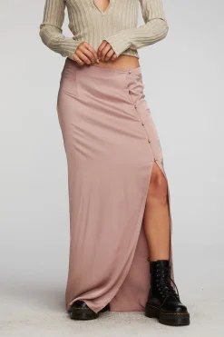 Best Sale Stretch Silky Woven Midi Skirt Women Loungewear|Bottoms