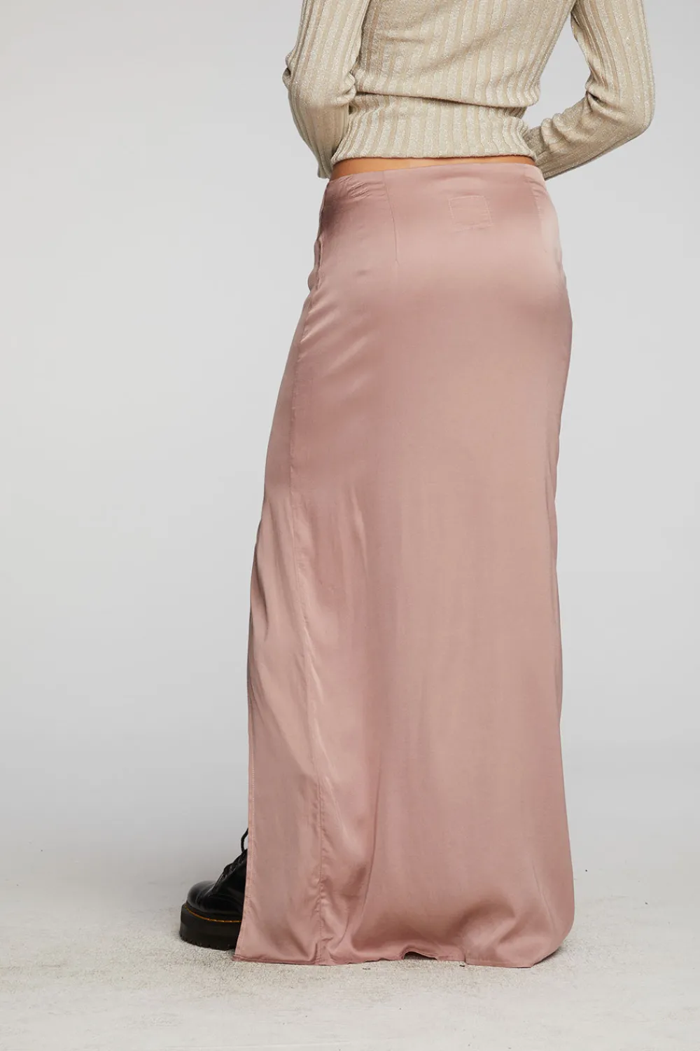 Best Sale Stretch Silky Woven Midi Skirt Women Loungewear|Bottoms