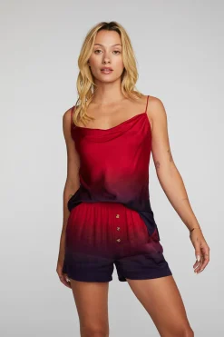Store Stretch Silky Woven Tank Top Women Loungewear|Tops