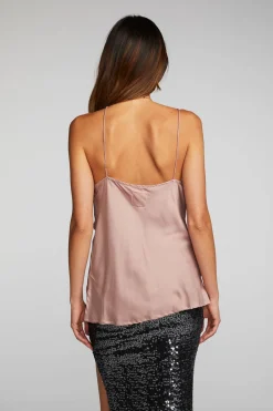 Online Stretch Silky Woven Tank Top Women Loungewear|Tops