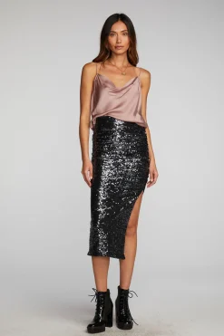 Online Stretch Silky Woven Tank Top Women Loungewear|Tops