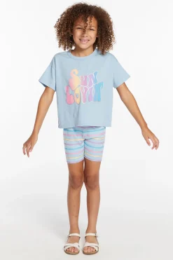 New Sun Lovin' Stripe Girls Shorts Kids Girls
