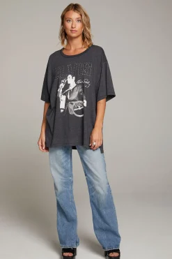 Fashion Sun Records Elvis Oversized Tee Women Loungewear|Graphics
