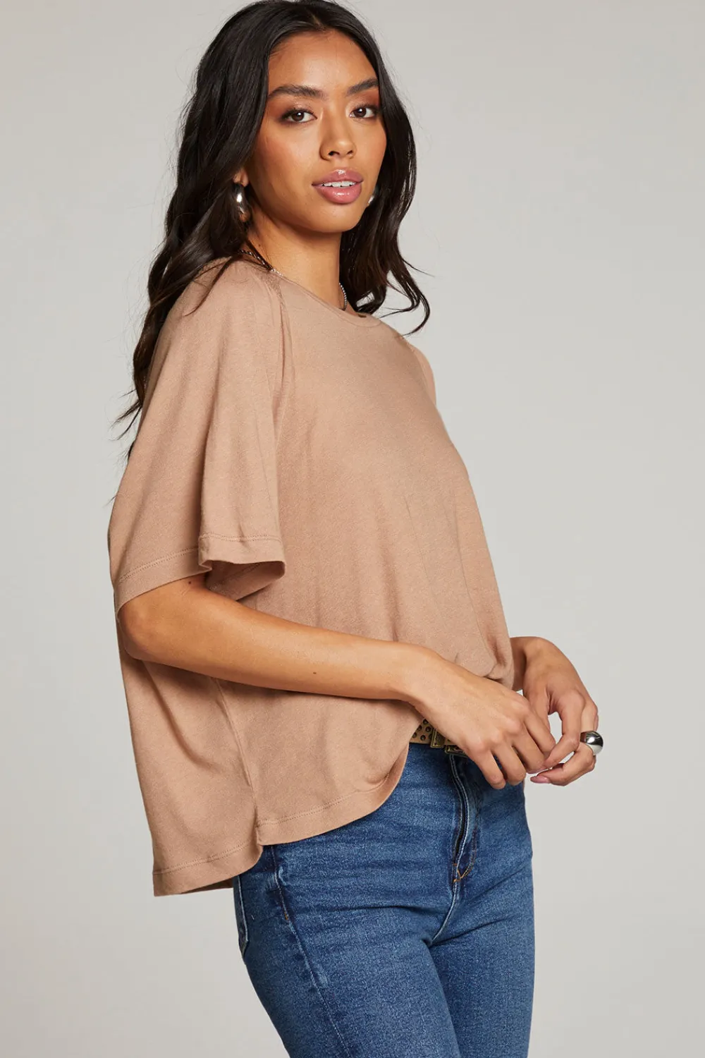 Best Sale Sun Warm Taupe Tee Women Loungewear|Tops