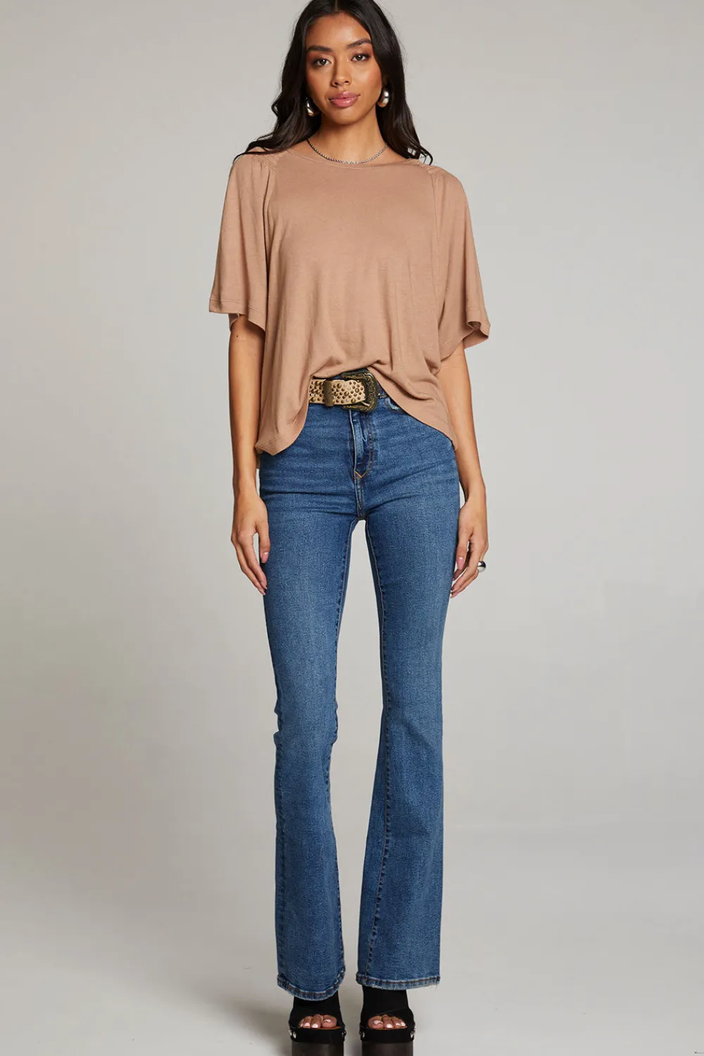 Best Sale Sun Warm Taupe Tee Women Loungewear|Tops