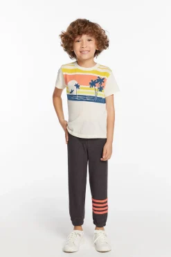 Cheap Sunset Beach Boys Tee Kids/BOY Boys